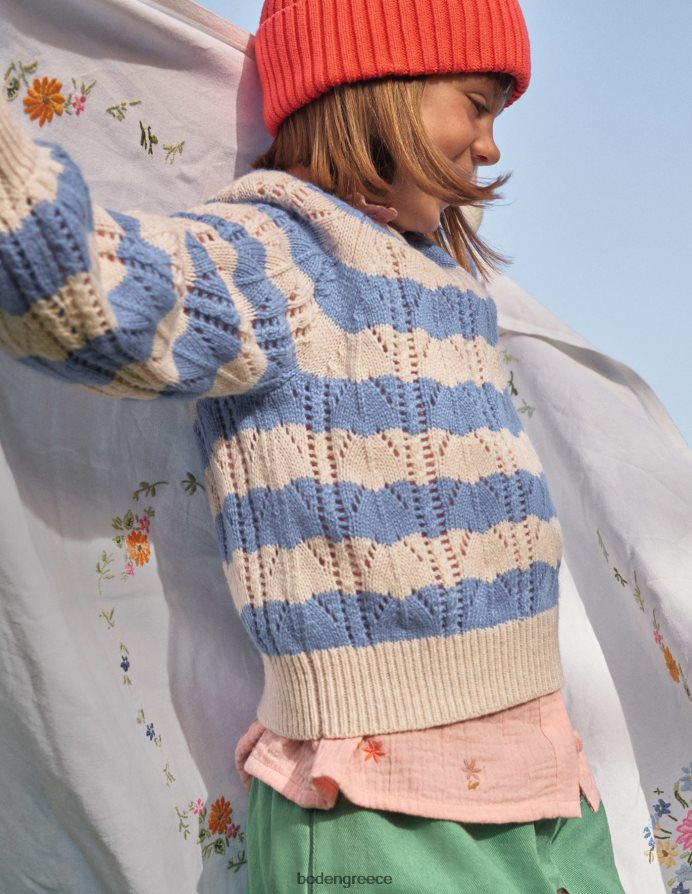 μπλε ρίγα είδη ένδυσης άλτης με χαλαρή υφή Boden κορίτσια 464PH83174