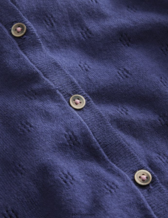 κολλεγιακό ναυτικό είδη ένδυσης βαμβακερή ζακέτα από κασμίρ Boden κορίτσια 464PH83177