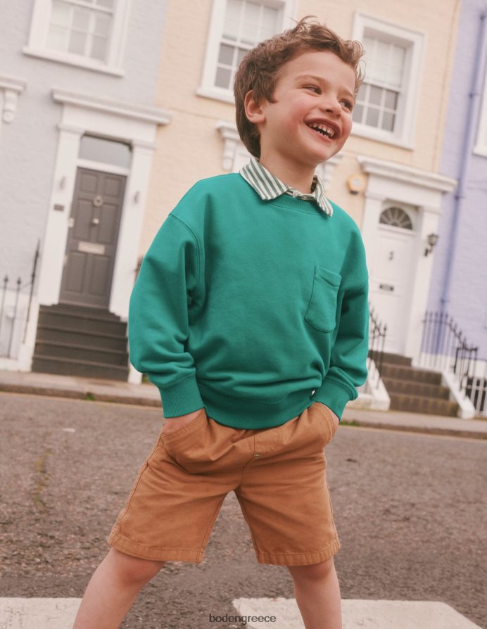 λιβάδι πράσινο είδη ένδυσης φούτερ βαφής ενδυμάτων Boden κορίτσια 464PH8807