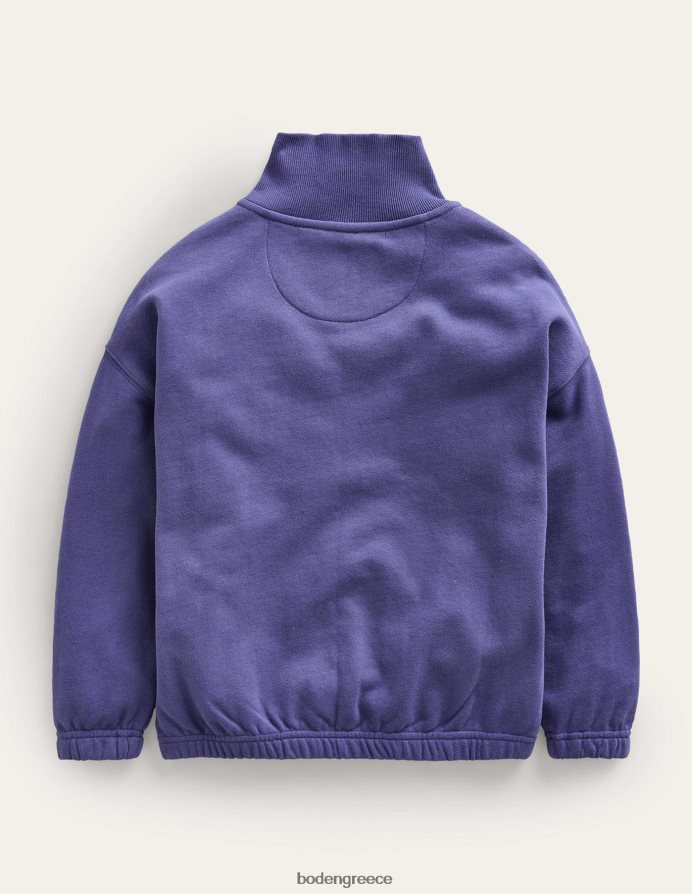 ΠΟΛΕΜΙΚΟ ΝΑΥΤΙΚΟ είδη ένδυσης Χαλαρό φούτερ με μισό φερμουάρ Boden κορίτσια 464PH8808