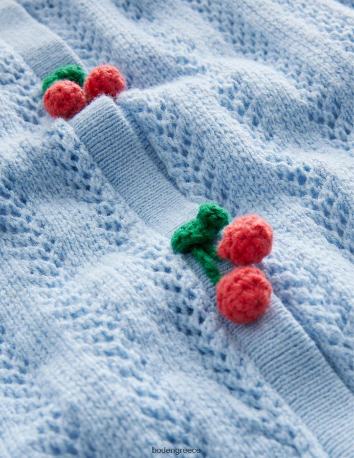 μπλε brunnera είδη ένδυσης ζακέτα με κροσέ φρούτων Boden κορίτσια 464PH83217