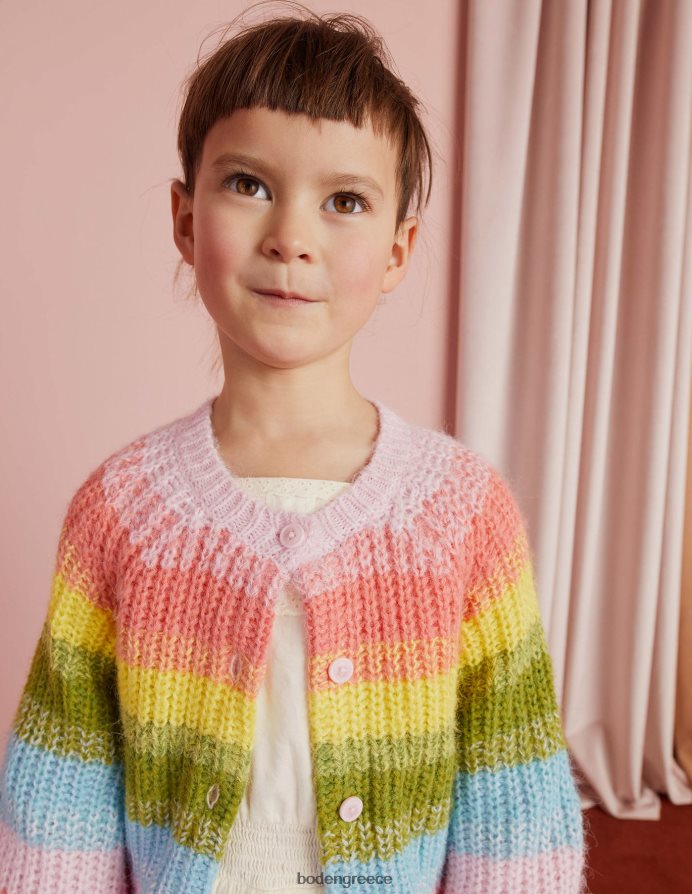 πολυ είδη ένδυσης ombre ζακέτα ουράνιο τόξο Boden κορίτσια 464PH82800