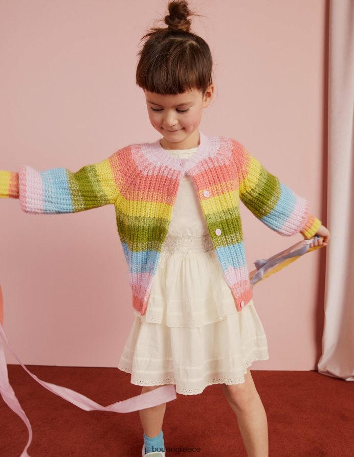 πολυ είδη ένδυσης ombre ζακέτα ουράνιο τόξο Boden κορίτσια 464PH82800