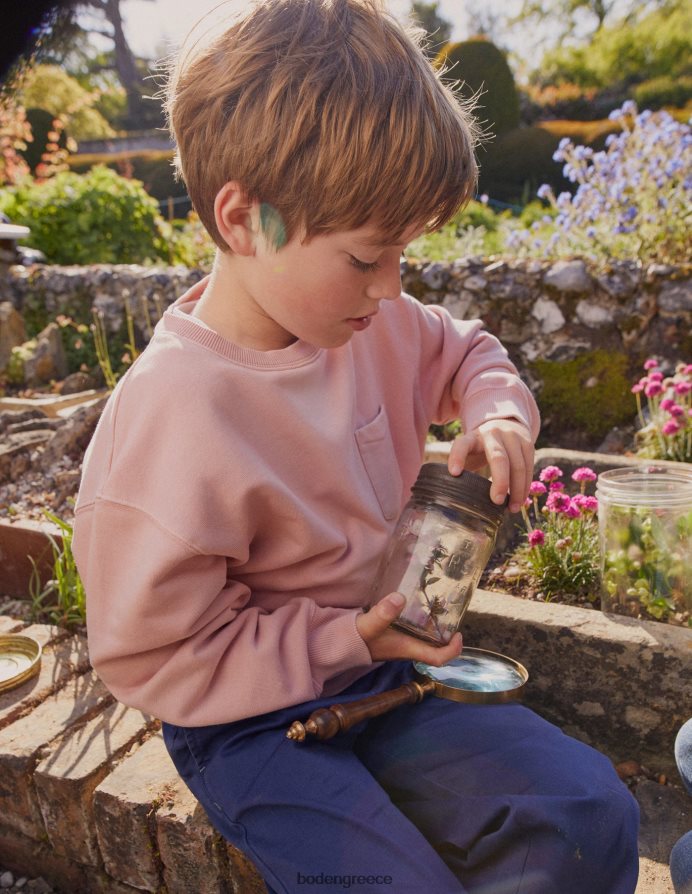 vintage ροζ είδη ένδυσης φούτερ βαφής ενδυμάτων Boden κορίτσια 464PH8809