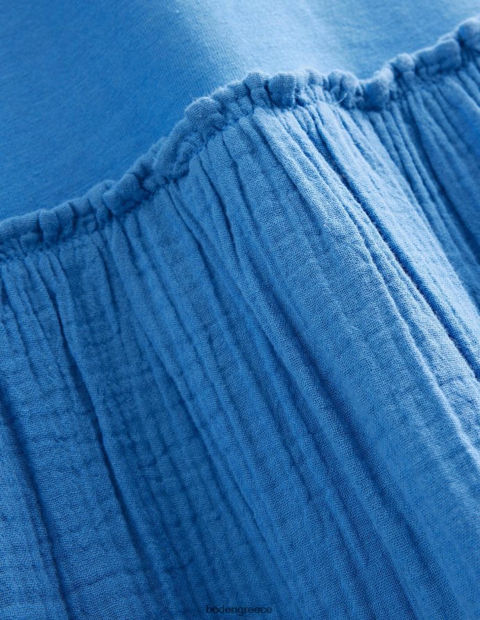 ελισαβετιανό μπλε είδη ένδυσης Φόρεμα με υφή με υφή Boden κορίτσια 464PH82842