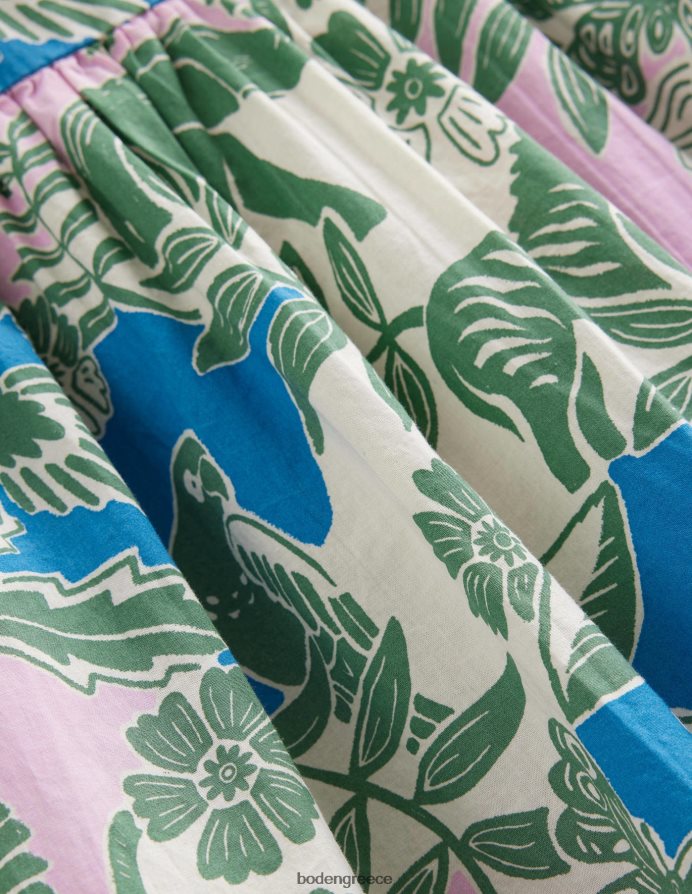 ζούγκλα με δεντρολίβανο είδη ένδυσης Φόρεμα με εμπριμέ μανίκια Boden κορίτσια 464PH82851