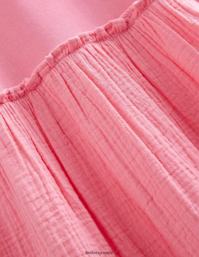 ροζ αζαλέας είδη ένδυσης Φόρεμα με υφή με υφή Boden κορίτσια 464PH82858