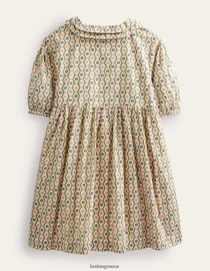 βανίλια λοβό μαργαρίτα κύμα είδη ένδυσης εμπριμέ φόρεμα τσαγιού Boden κορίτσια 464PH82880