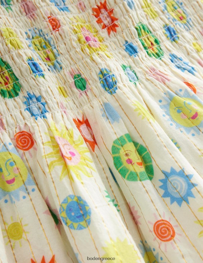 ελεφαντόδοντο όμορφοι ήλιοι είδη ένδυσης μίντι υφαντό φόρεμα Boden κορίτσια 464PH82894