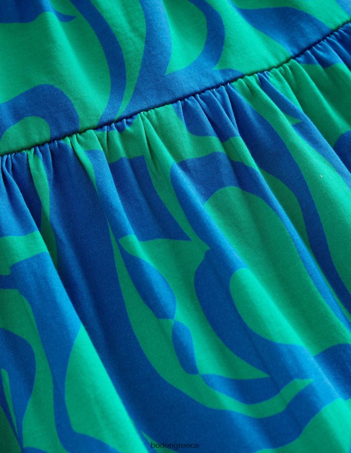 τροπικό πράσινο είδη ένδυσης μάξι φόρεμα ζέρσεϊ σε επίπεδα Boden κορίτσια 464PH82898