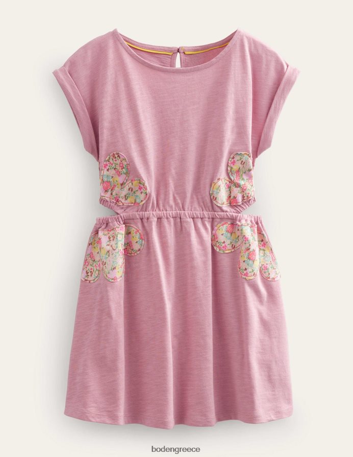 αμύγδαλο ροζ είδη ένδυσης κομμένο φόρεμα Boden κορίτσια 464PH82908