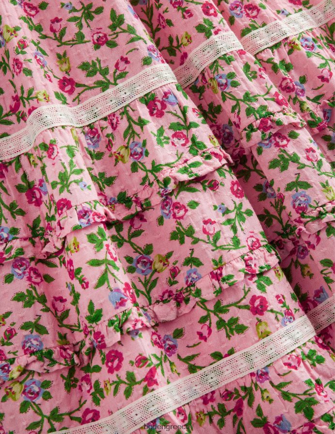 ροζ τριαντάφυλλο είδη ένδυσης Φόρεμα πάρτι με εμπριμέ δαντέλα Boden κορίτσια 464PH82925