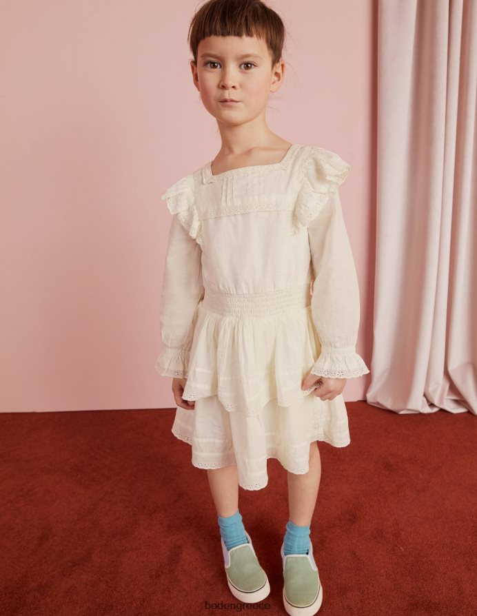 ελεφαντόδοντο είδη ένδυσης υφαντό δαντελένιο φόρεμα Boden κορίτσια 464PH82960