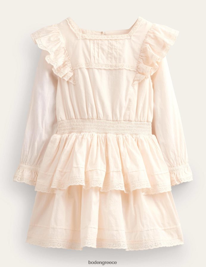 ελεφαντόδοντο είδη ένδυσης υφαντό δαντελένιο φόρεμα Boden κορίτσια 464PH82960