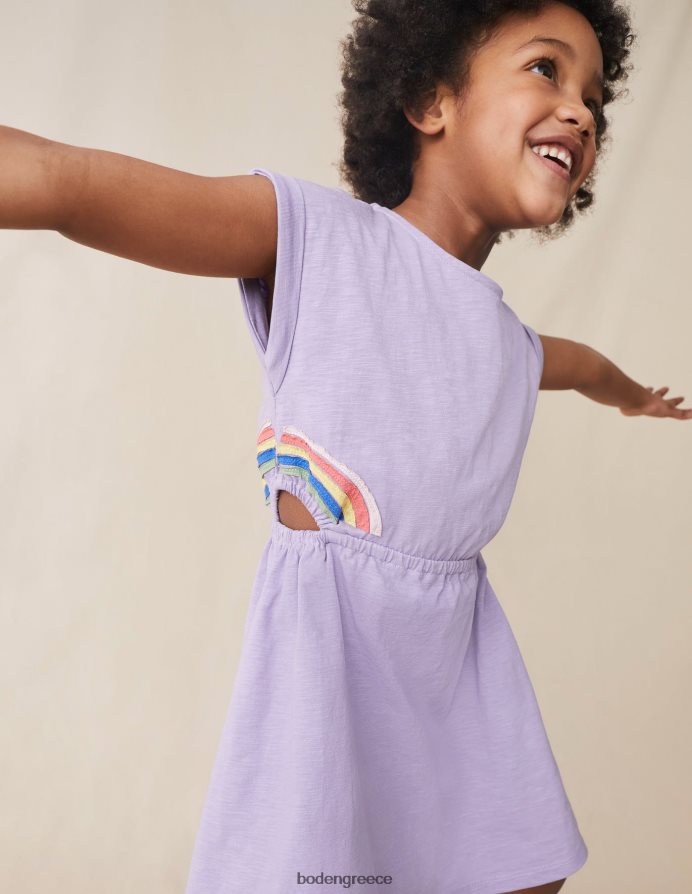 ομιχλώδες ουράνιο τόξο λεβάντας είδη ένδυσης κομμένο φόρεμα Boden κορίτσια 464PH83075