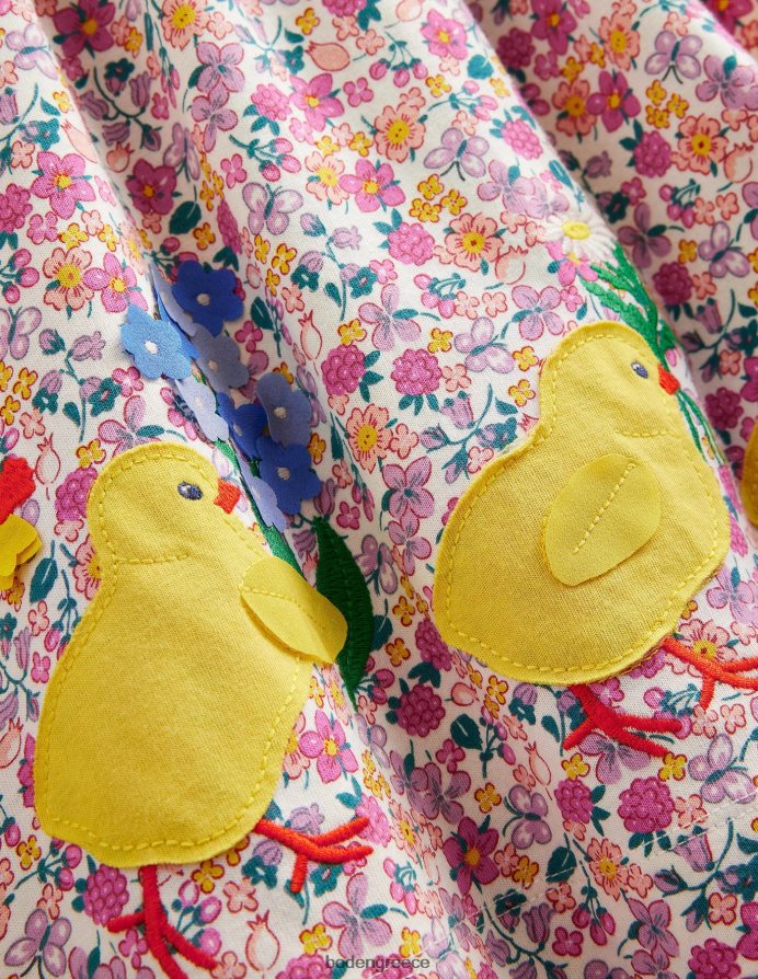 φωτεινό μούρο πεταλούδας είδη ένδυσης φόρεμα με λογότυπο ζέρσεϊ Boden κορίτσια 464PH83115