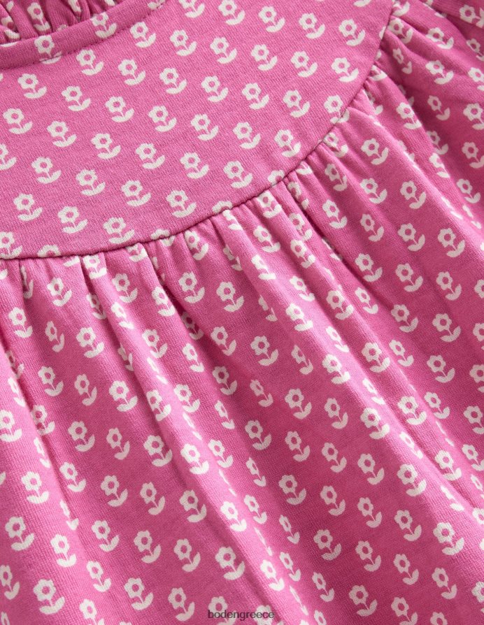 γλυκό ροζ λουλούδι Γουίλιαμ είδη ένδυσης ελαφρύ φόρεμα εφίδρωσης Boden κορίτσια 464PH83181