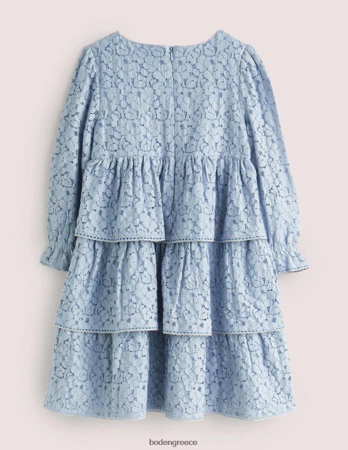 σκονισμένο μπλε είδη ένδυσης Δαντελένιο φόρεμα για πάρτι Boden κορίτσια 464PH83198