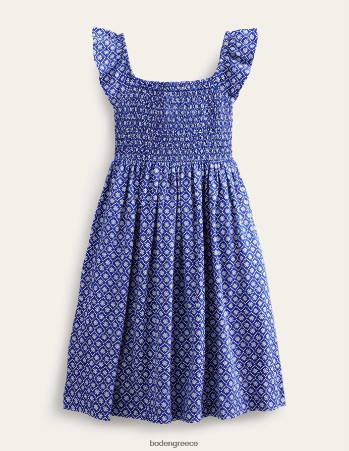 μπλε μαργαρίτα είδη ένδυσης μίντι φόρεμα με φανέλα Boden κορίτσια 464PH83208