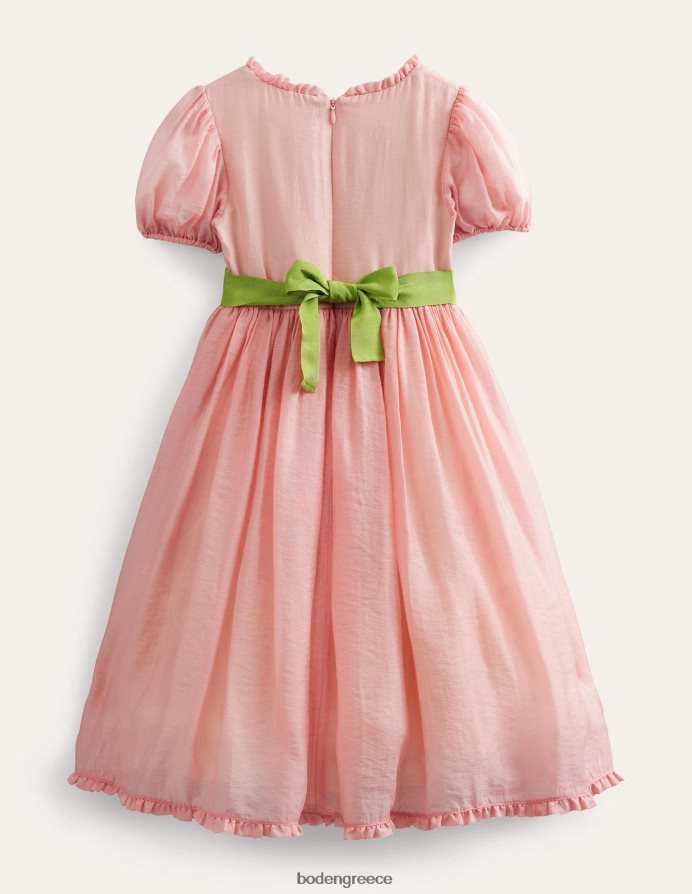 Προβηγκία σκονισμένο ροζ είδη ένδυσης φουστάνι κεντητό φόρεμα Boden κορίτσια 464PH83245