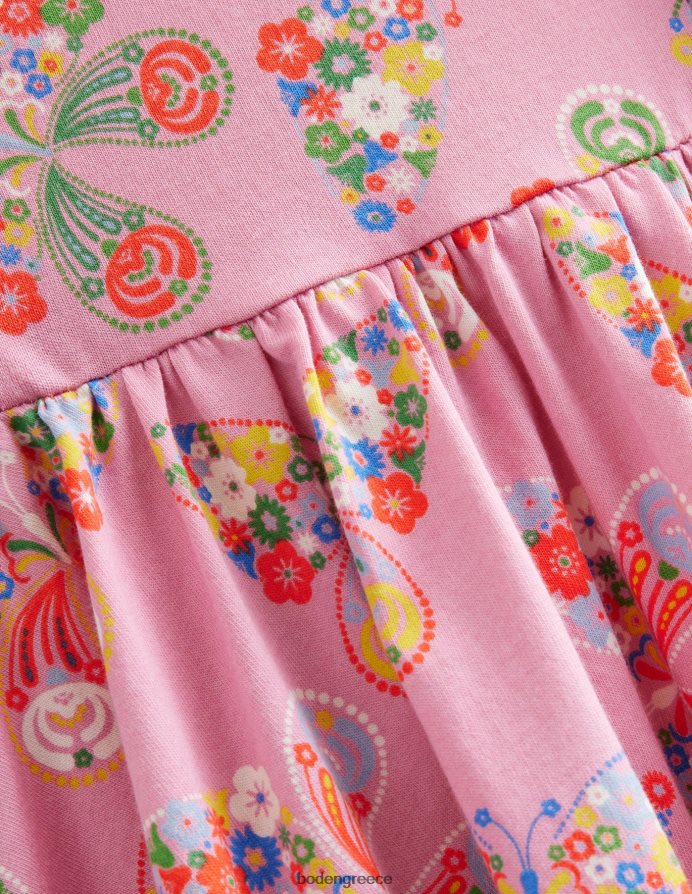 ροζ πεταλούδες φορμάικας είδη ένδυσης στριφτό φόρεμα Boden κορίτσια 464PH83288