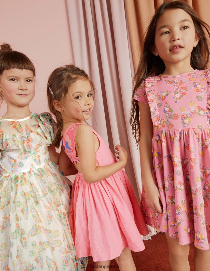 ιβουάρ μούλτι πεταλούδες είδη ένδυσης φόρεμα από τούλι Boden κορίτσια 464PH83293