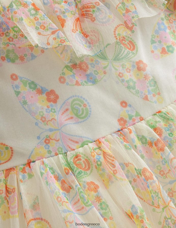 ιβουάρ μούλτι πεταλούδες είδη ένδυσης φόρεμα από τούλι Boden κορίτσια 464PH83293