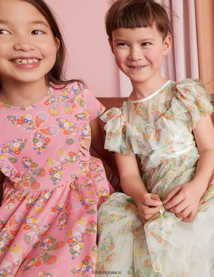 ιβουάρ μούλτι πεταλούδες είδη ένδυσης φόρεμα από τούλι Boden κορίτσια 464PH83293
