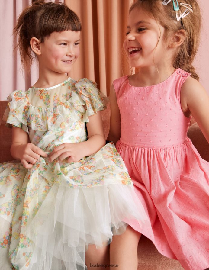 ιβουάρ μούλτι πεταλούδες είδη ένδυσης φόρεμα από τούλι Boden κορίτσια 464PH83293