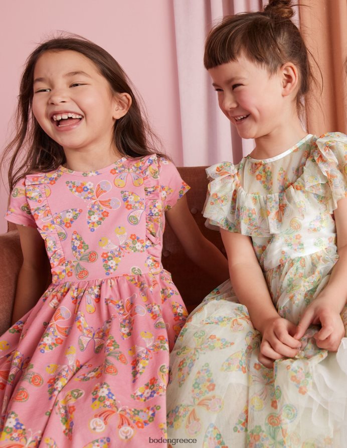 ιβουάρ μούλτι πεταλούδες είδη ένδυσης φόρεμα από τούλι Boden κορίτσια 464PH83293