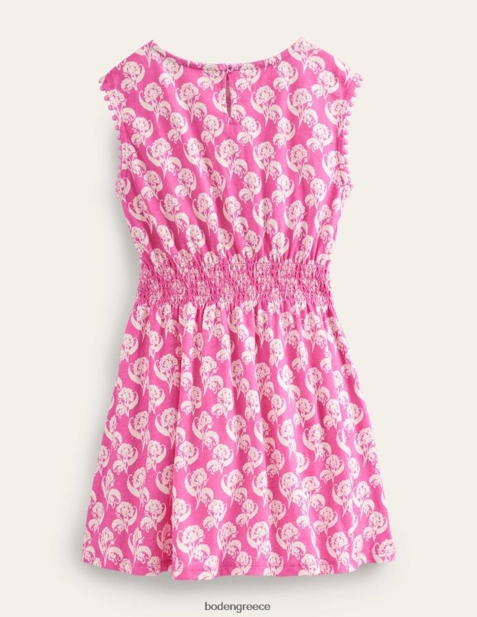 λουλουδάτο γραμματόσημο από άνθη δαμασκηνιάς είδη ένδυσης εμπριμέ γιορτινό φόρεμα Boden κορίτσια 464PH8747