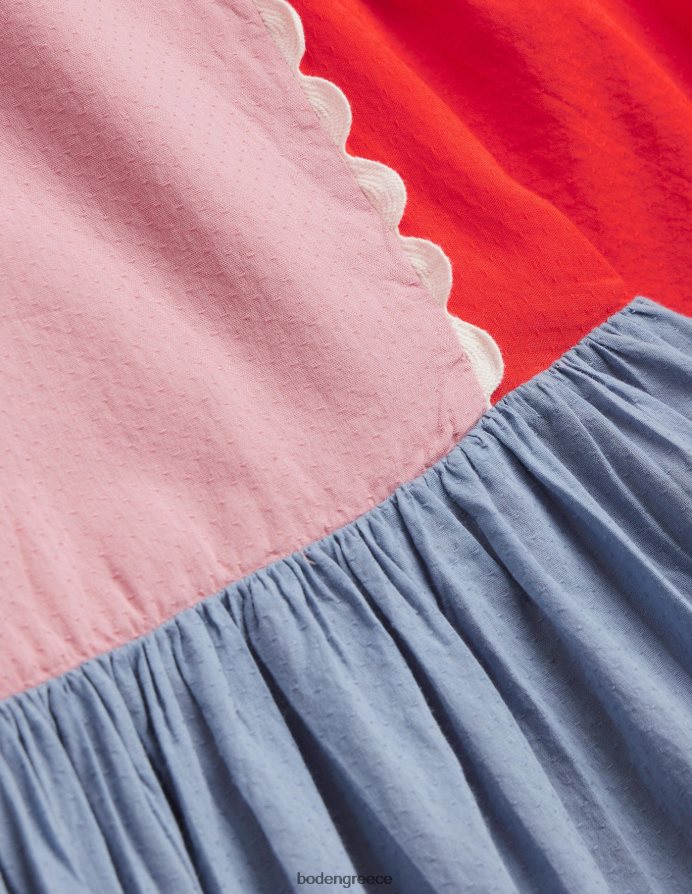 πολυ είδη ένδυσης κλιμακωτό φόρεμα από χτένι Boden κορίτσια 464PH8749