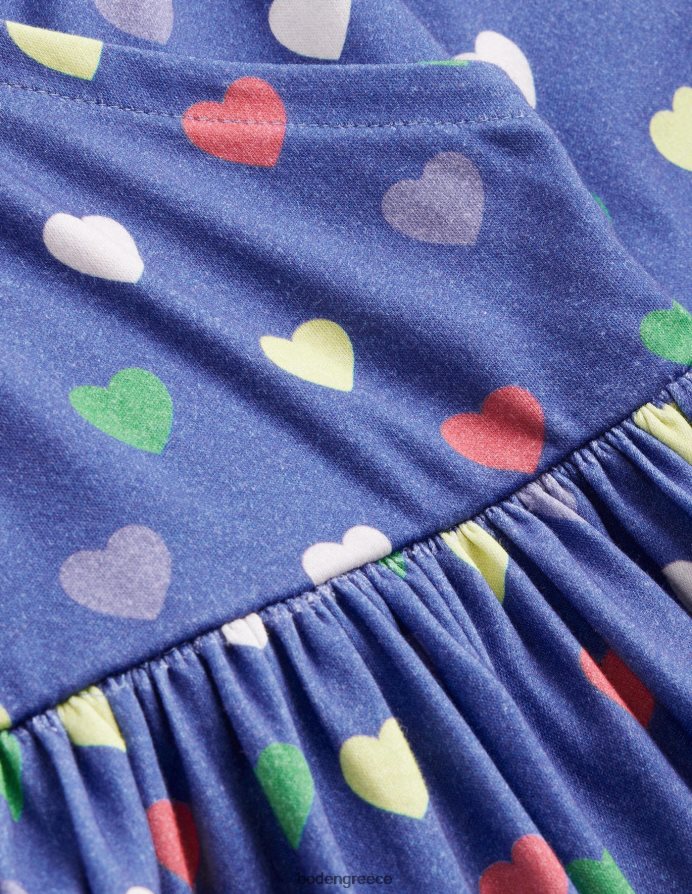 κολεγιακές καρδιές ναυτικού είδη ένδυσης φόρεμα μπαλαρίνας ζέρσεϊ Boden κορίτσια 464PH8750