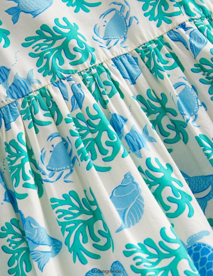 aqua lagoon είδη ένδυσης Φόρεμα με εμπριμέ μανίκια Boden κορίτσια 464PH83227