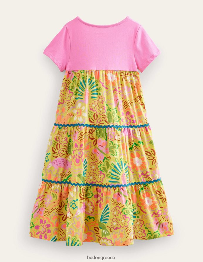 ανθικά ζώα φραγκοστάφυλου είδη ένδυσης φόρεμα με λογότυπο maxi Boden κορίτσια 464PH82905