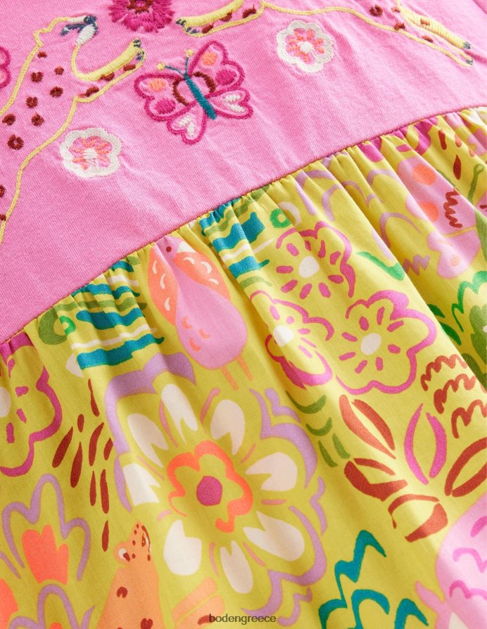 ανθικά ζώα φραγκοστάφυλου είδη ένδυσης φόρεμα με λογότυπο maxi Boden κορίτσια 464PH82905