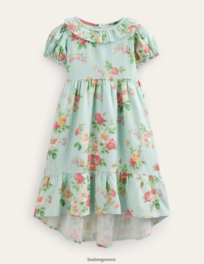 multi vintage φλοράλ είδη ένδυσης φόρεμα με βολάν Boden κορίτσια 464PH82848