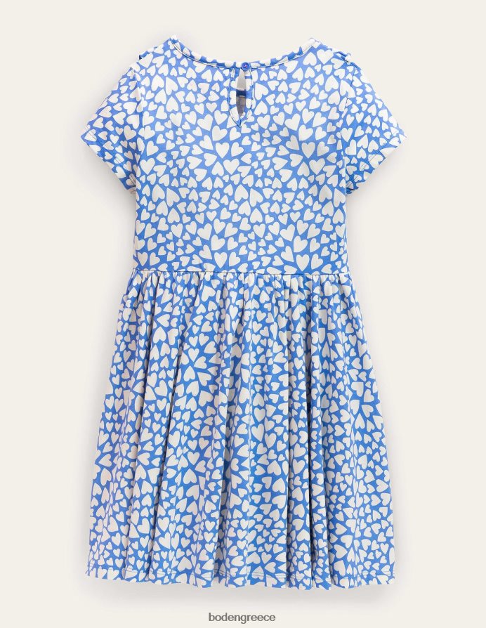 penzance μπλε καρδιές είδη ένδυσης στριφτό φόρεμα Boden κορίτσια 464PH82871