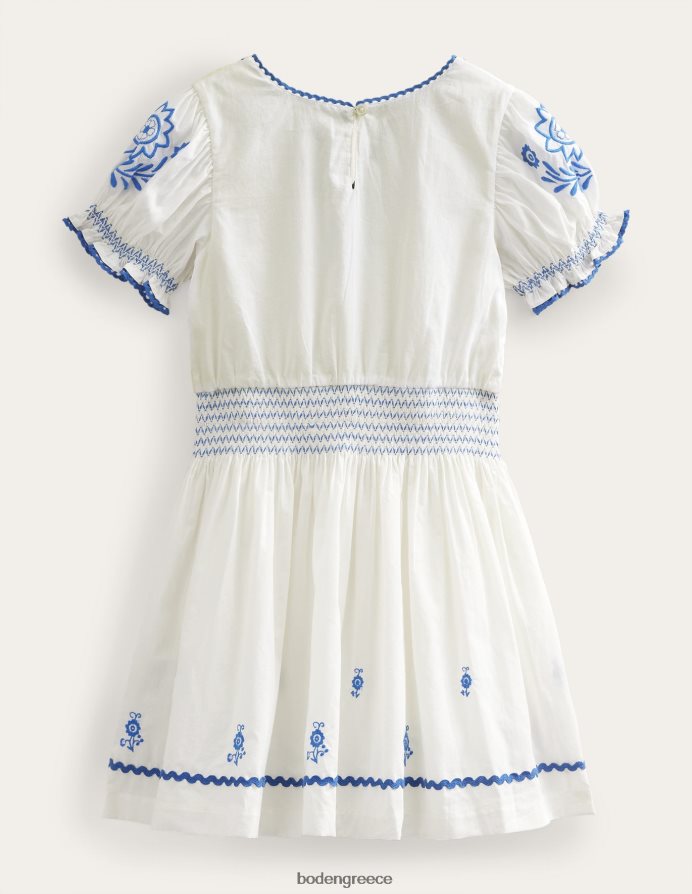 λοβό βανίλιας είδη ένδυσης κεντητό φόρεμα με shiring Boden κορίτσια 464PH82860