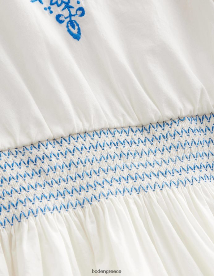 λοβό βανίλιας είδη ένδυσης κεντητό φόρεμα με shiring Boden κορίτσια 464PH82860