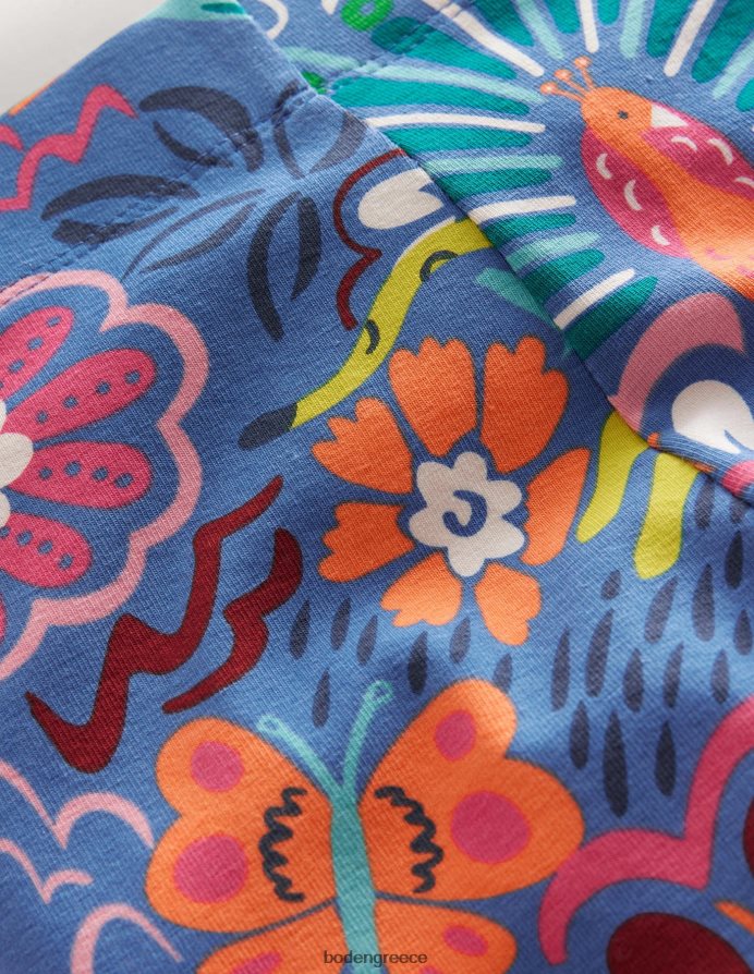 λουλουδάτο μπλε ελισαβετιανό είδη ένδυσης διασκεδαστικά κομμένα κολάν Boden κορίτσια 464PH83224