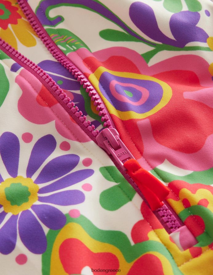 πολλαπλά σύννεφα ουράνιου τόξου είδη ένδυσης μακρυμάνικο μαγιό Boden κορίτσια 464PH82783