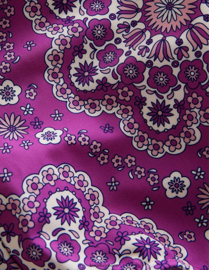 λαμπερή ορχιδέα ζαλισμένη μαργαρίτα είδη ένδυσης μαγιό με πλέξη θηλιά πίσω Boden κορίτσια 464PH82792