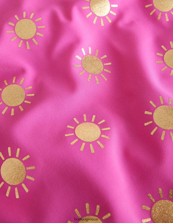 γαργαλημένους ήλιους από ροζ χρυσό φύλλο είδη ένδυσης μαγιό με έναν ώμο Boden κορίτσια 464PH82795