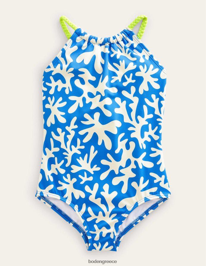 μαροκινό μπλε είδη ένδυσης μαγιό με πλέξη θηλιά πίσω Boden κορίτσια 464PH82802