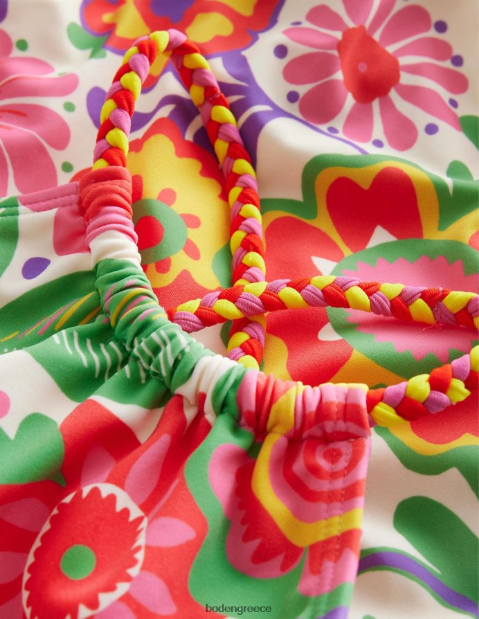 λουλούδι πολλαπλών φεστιβάλ είδη ένδυσης μαγιό με πλέξη θηλιά πίσω Boden κορίτσια 464PH82815