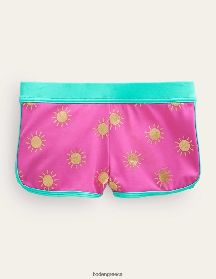 γαργαλημένους ήλιους από ροζ χρυσό φύλλο είδη ένδυσης μαγιό με σχέδια Boden κορίτσια 464PH82861