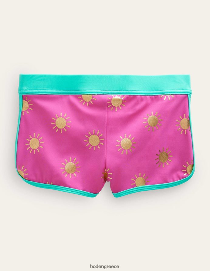 γαργαλημένους ήλιους από ροζ χρυσό φύλλο είδη ένδυσης μαγιό με σχέδια Boden κορίτσια 464PH82861