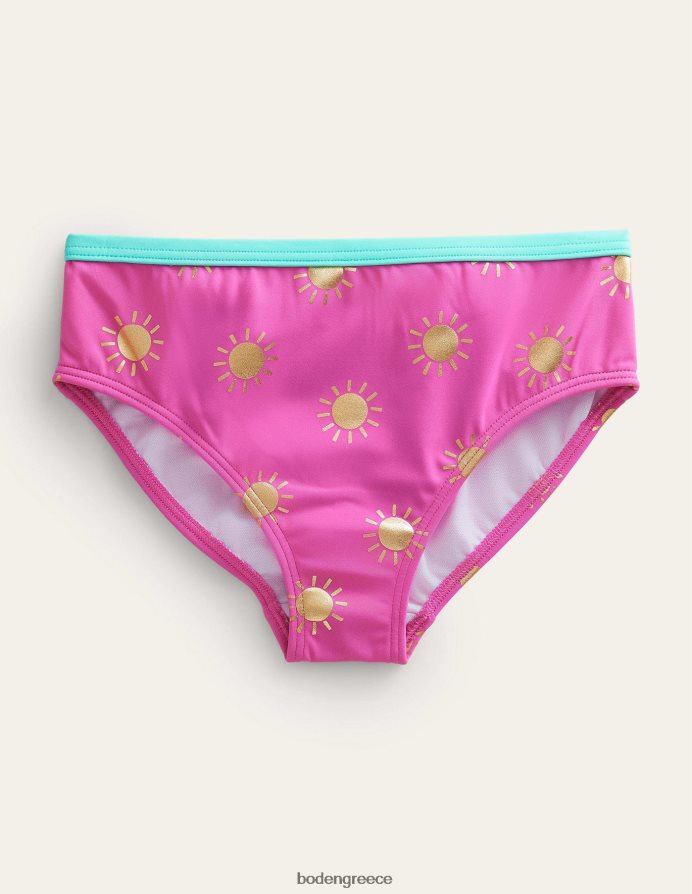 γαργαλημένους ήλιους από ροζ χρυσό φύλλο είδη ένδυσης μπικίνι με σχέδια Boden κορίτσια 464PH82897