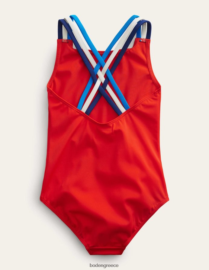 Φωτιά είδη ένδυσης ουράνιο τόξο σταυρωτό μαγιό Boden κορίτσια 464PH82920